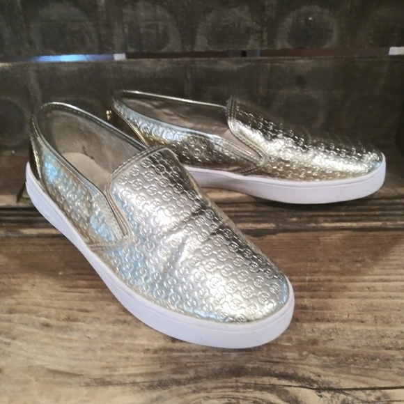 Michael Kors Other - Michael Kors gold slip on sneakers